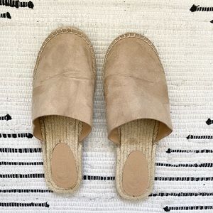 Open back espadrilles